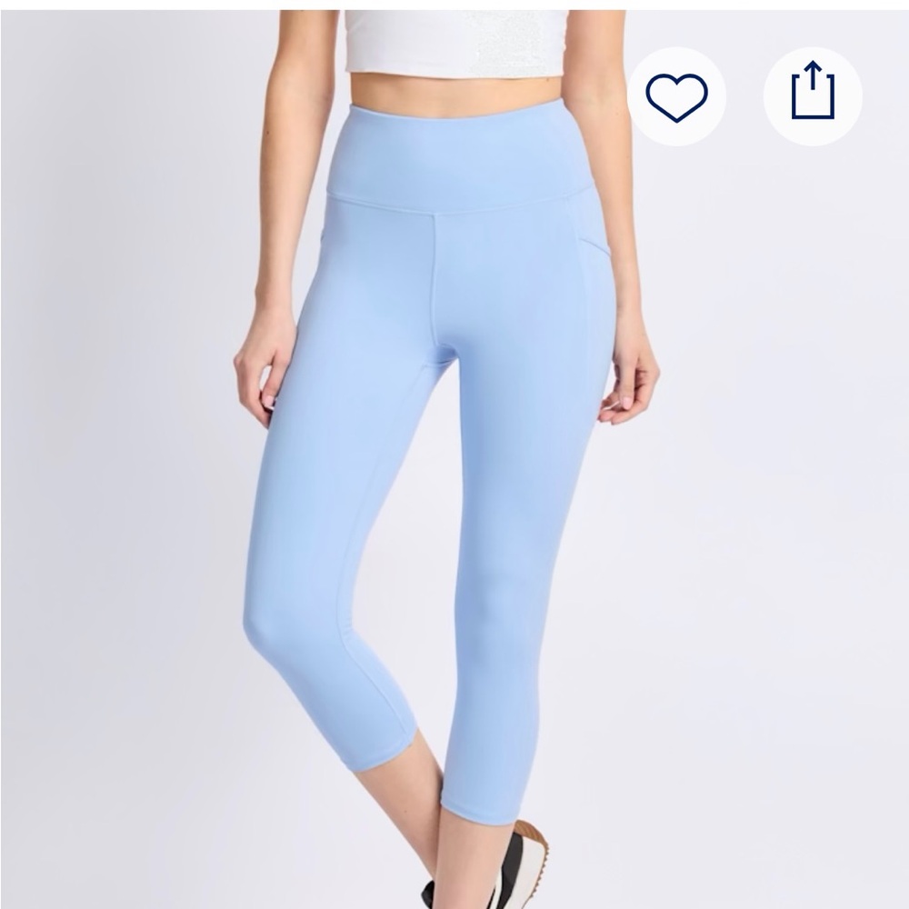 Women's Light Blue High-Waisted Leggings